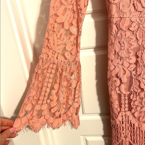 Lulu's Chic Pink Lace Dress - Picture 8 of 11